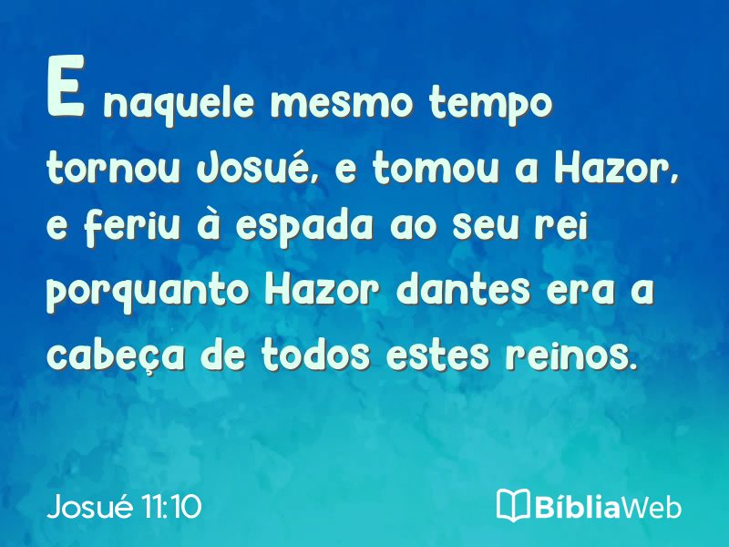 Josué 11:10 em imagem para compartilhar