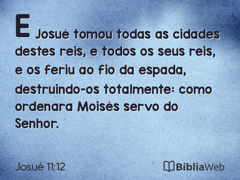 Josué 11:12 em imagem para compartilhar