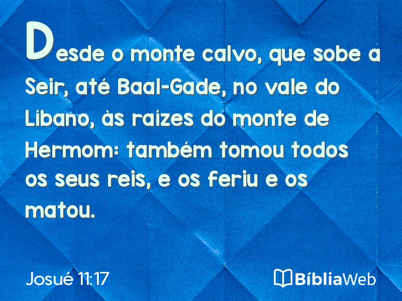 Josué 11:17 em imagem para compartilhar