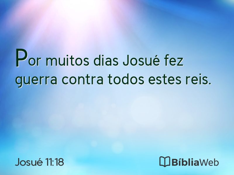 Josué 11:18 em imagem para compartilhar
