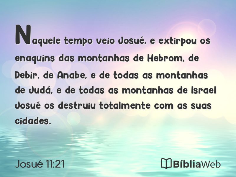 Josué 11:21 em imagem para compartilhar