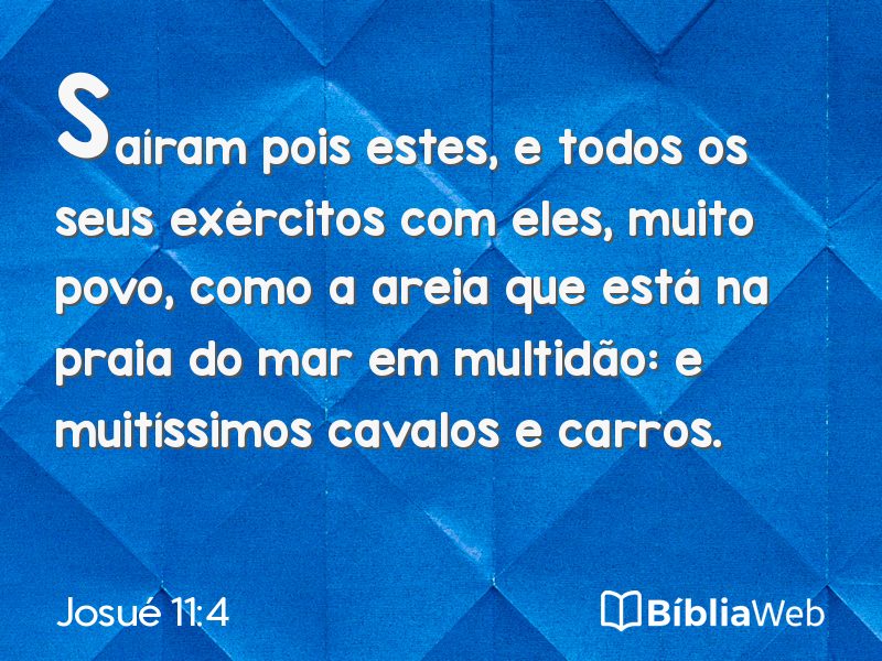 Josué 11:4 em imagem para compartilhar