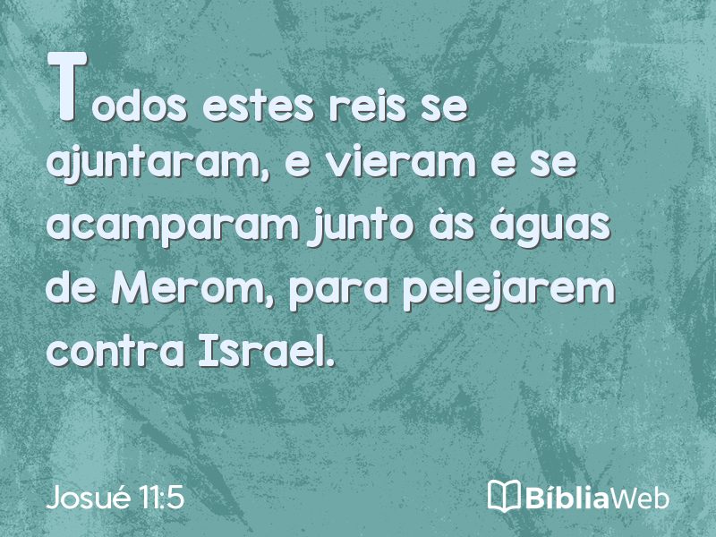 Josué 11:5 em imagem para compartilhar