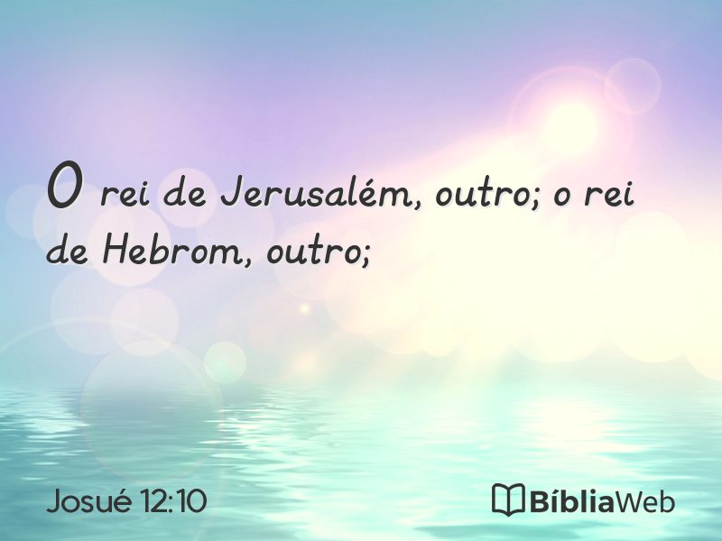 Josué 12:10 em imagem para compartilhar