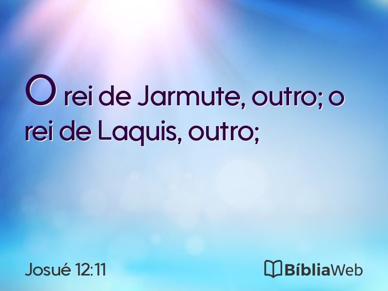 Josué 12:11 em imagem para compartilhar