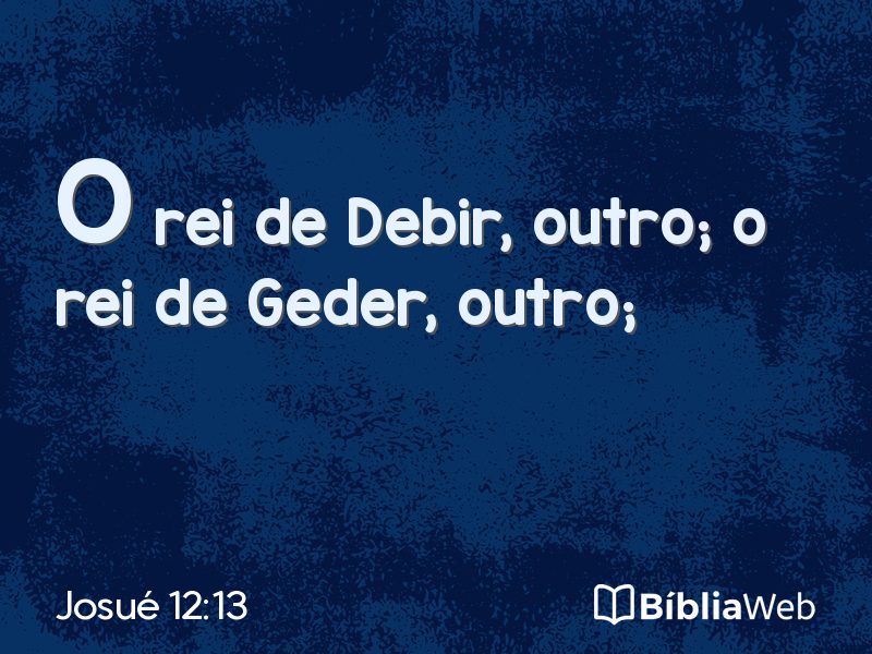 Josué 12:13 em imagem para compartilhar