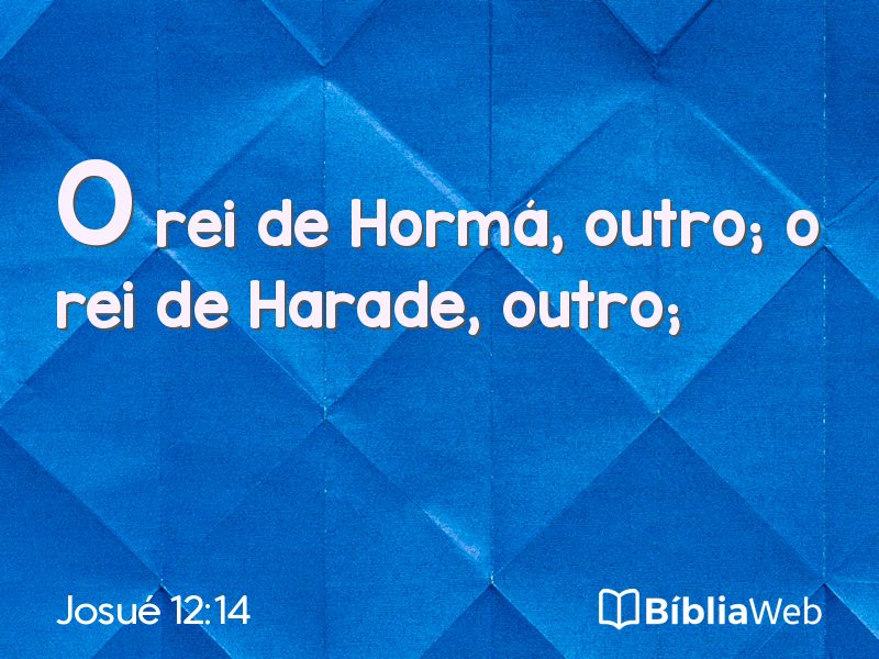 Josué 12:14 em imagem para compartilhar
