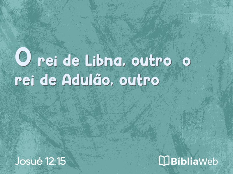Josué 12:15 em imagem para compartilhar