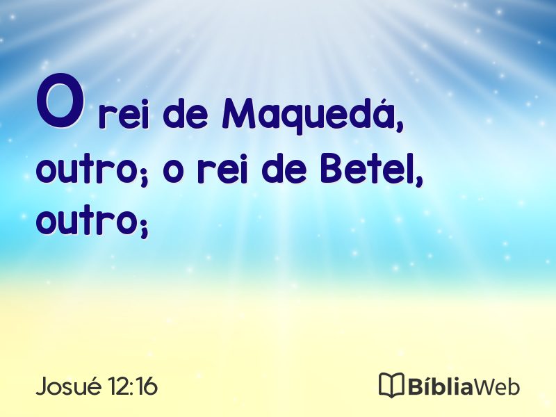 Josué 12:16 em imagem para compartilhar