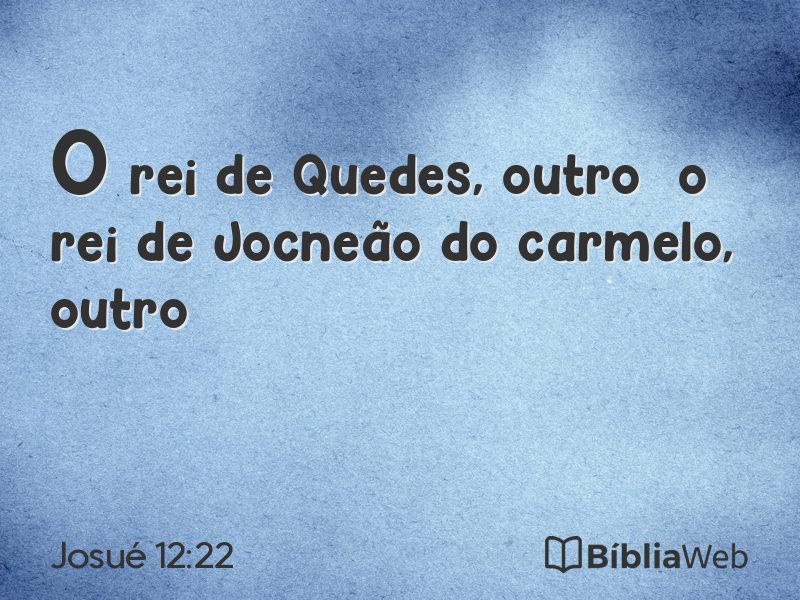 Josué 12:22 em imagem para compartilhar