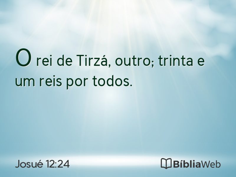 Josué 12:24 em imagem para compartilhar