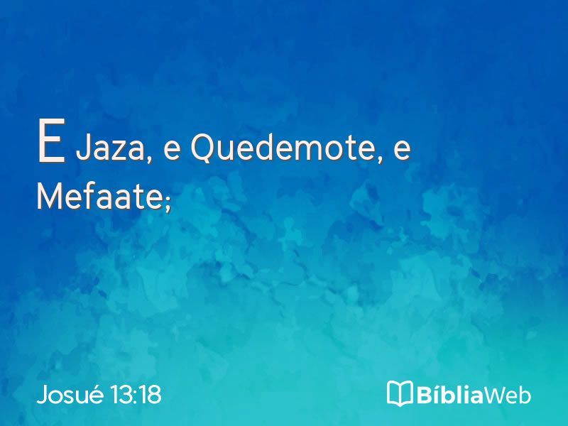Josué 13:18 em imagem para compartilhar