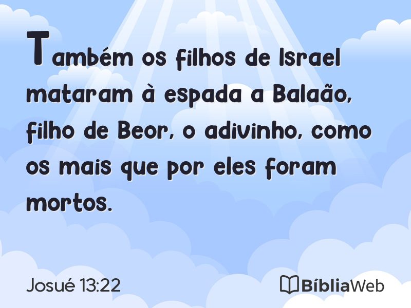 Josué 13:22 em imagem para compartilhar