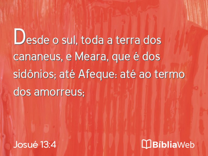 Josué 13:4 em imagem para compartilhar