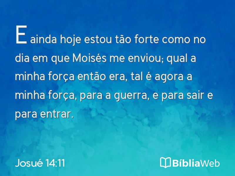 Josué 14:11 em imagem para compartilhar