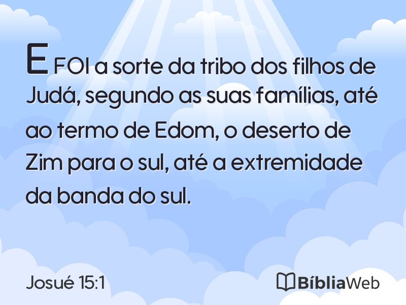 Josué 15:1 em imagem para compartilhar