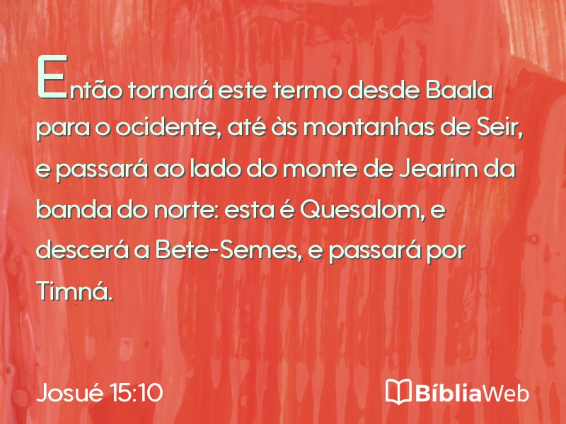 Josué 15:10 em imagem para compartilhar