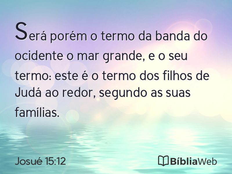 Josué 15:12 em imagem para compartilhar