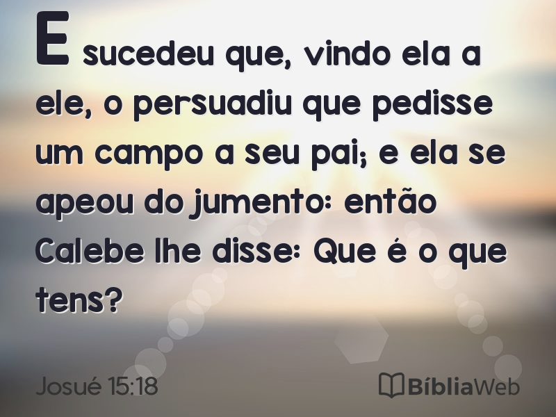 Josué 15:18 em imagem para compartilhar