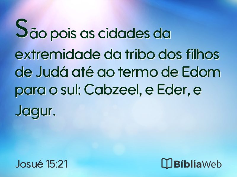 Josué 15:21 em imagem para compartilhar