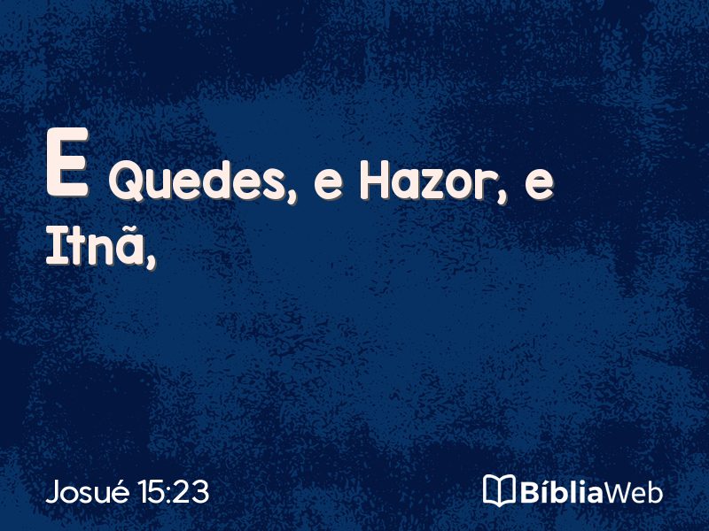 Josué 15:23 em imagem para compartilhar