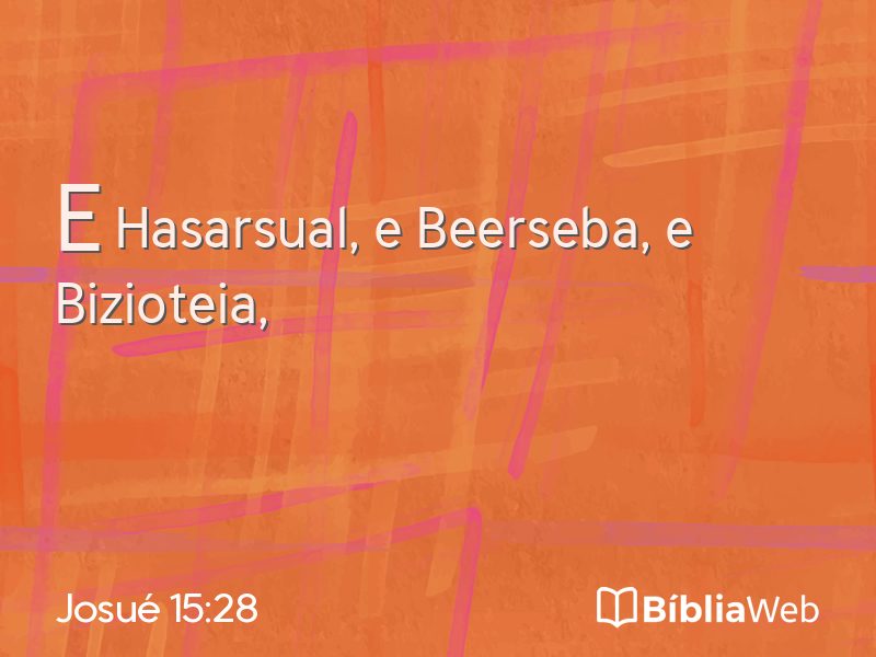Josué 15:28 em imagem para compartilhar