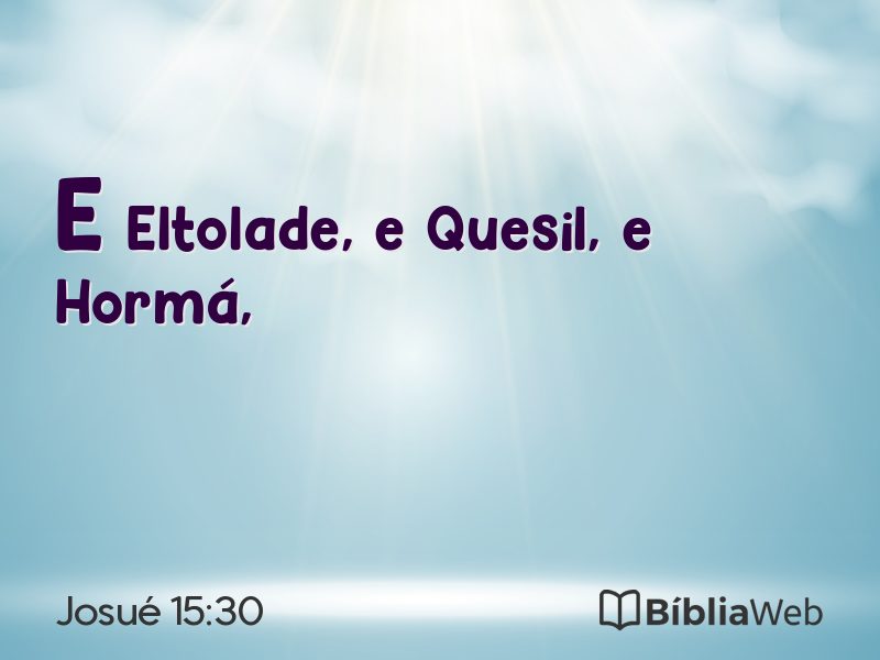 Josué 15:30 em imagem para compartilhar