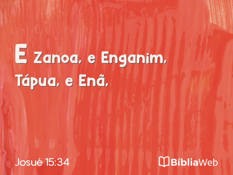 Josué 15:34 em imagem para compartilhar