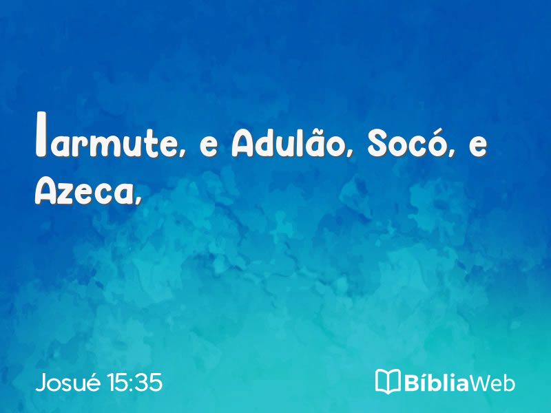 Josué 15:35 em imagem para compartilhar