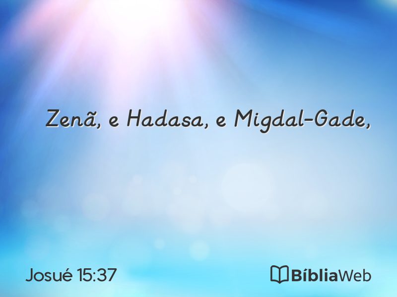 Josué 15:37 em imagem para compartilhar