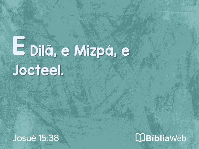 Josué 15:38 em imagem para compartilhar