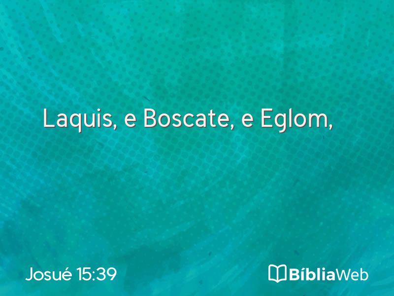 Josué 15:39 em imagem para compartilhar