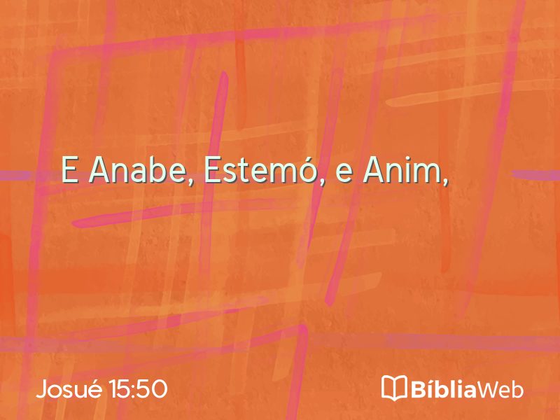 Josué 15:50 em imagem para compartilhar