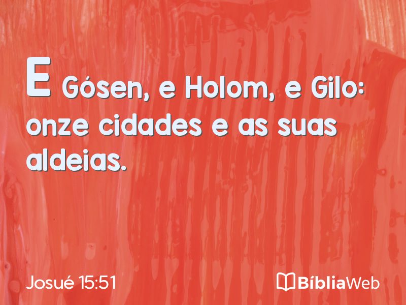 Josué 15:51 em imagem para compartilhar
