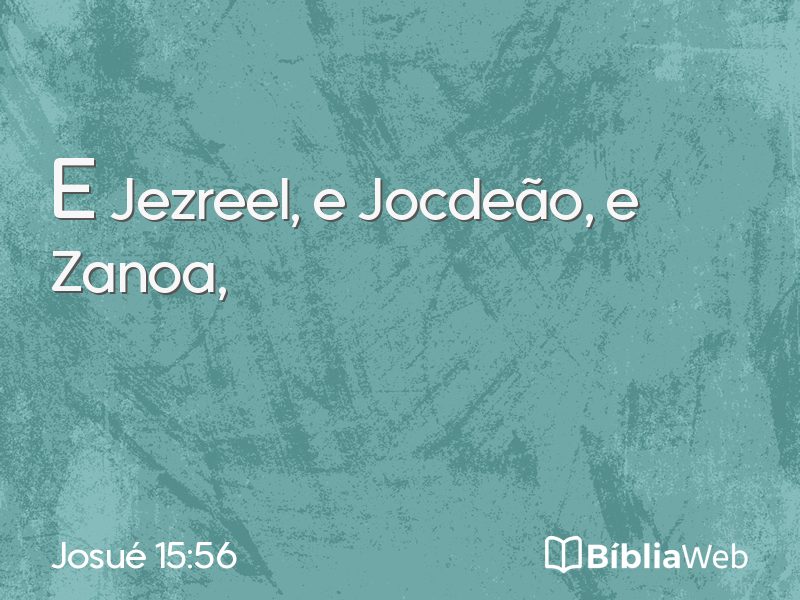 Josué 15:56 em imagem para compartilhar