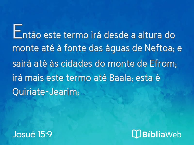 Josué 15:9 em imagem para compartilhar