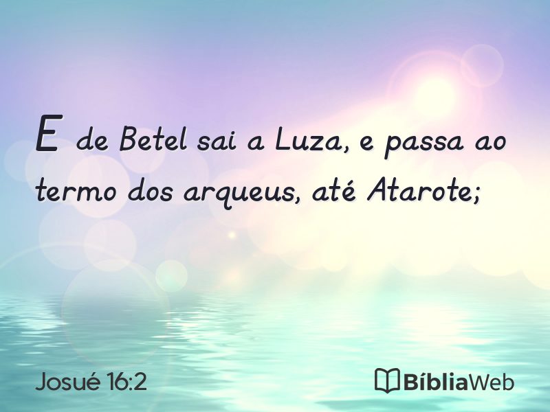 Josué 16:2 em imagem para compartilhar