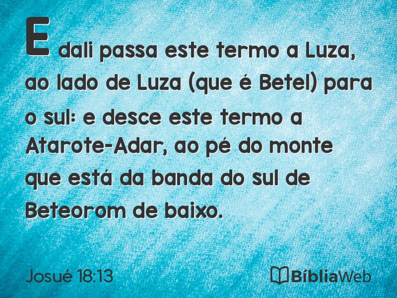 Josué 18:13 em imagem para compartilhar