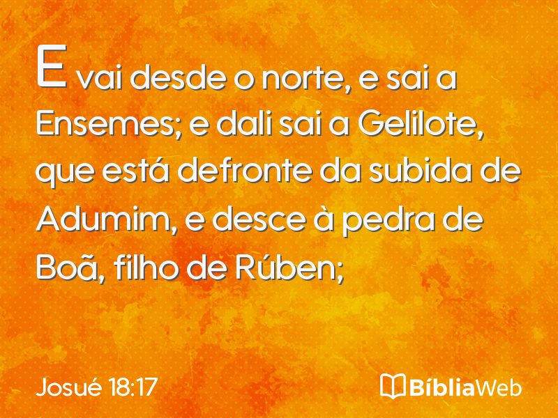 Josué 18:17 em imagem para compartilhar