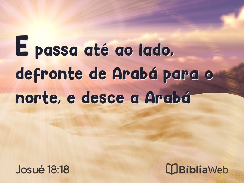 Josué 18:18 em imagem para compartilhar