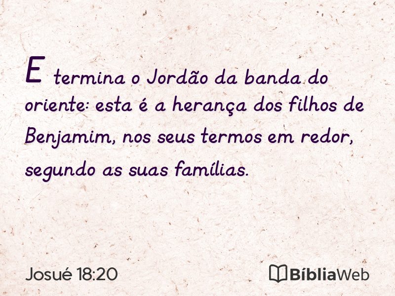 Josué 18:20 em imagem para compartilhar