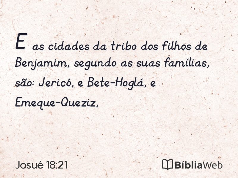 Josué 18:21 em imagem para compartilhar