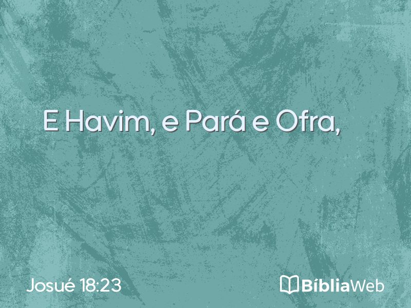 Josué 18:23 em imagem para compartilhar