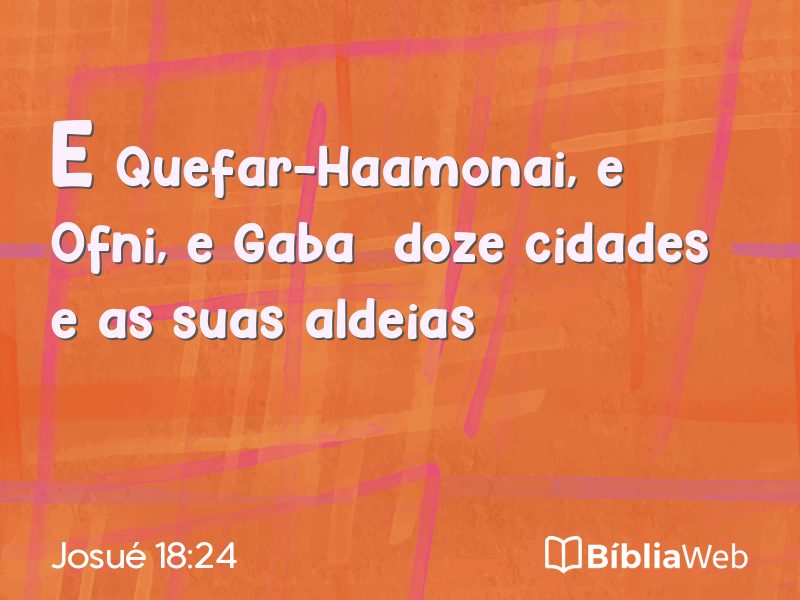 Josué 18:24 em imagem para compartilhar