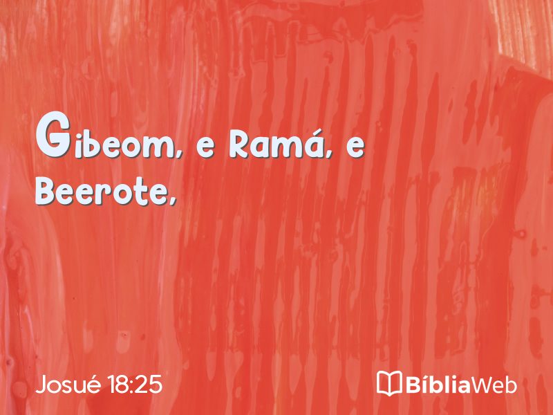Josué 18:25 em imagem para compartilhar