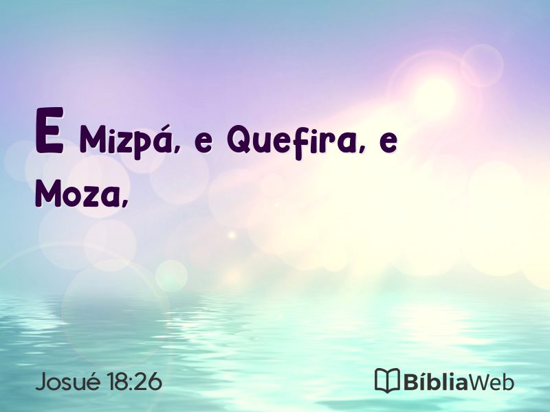 Josué 18:26 em imagem para compartilhar