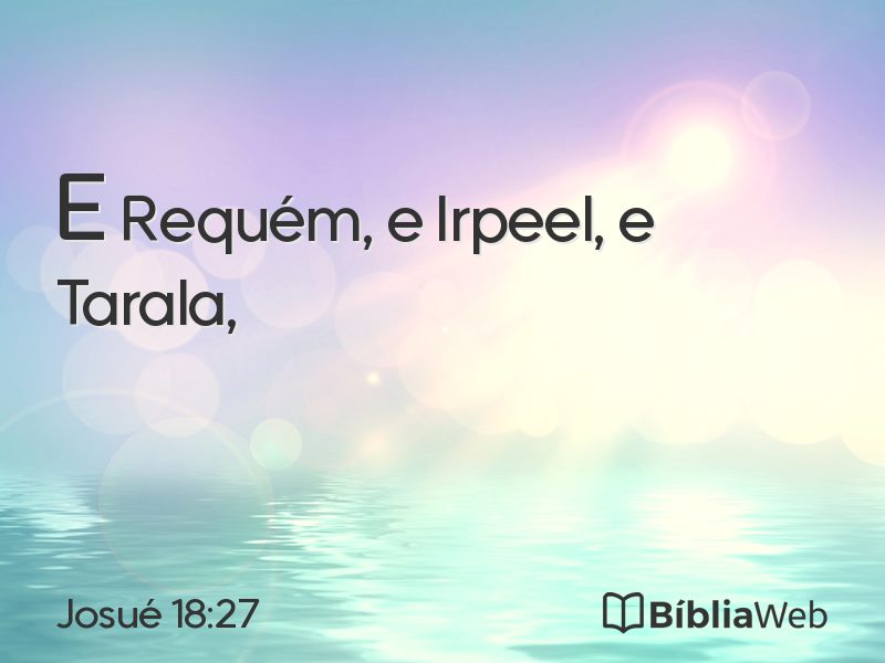 Josué 18:27 em imagem para compartilhar