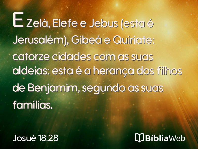 Josué 18:28 em imagem para compartilhar
