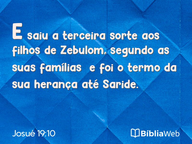 Josué 19:10 em imagem para compartilhar