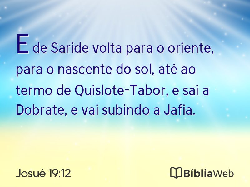 Josué 19:12 em imagem para compartilhar